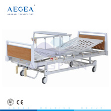 wooden frame patient manual crank two function hospital cheap medical bed